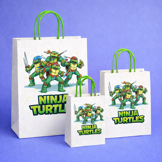Ninja-Turtles–Style  Paper Carry Bags for Return Gifts