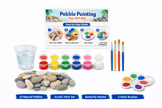 Pebble Painting – Fun DIY Activity (25 Pieces)
