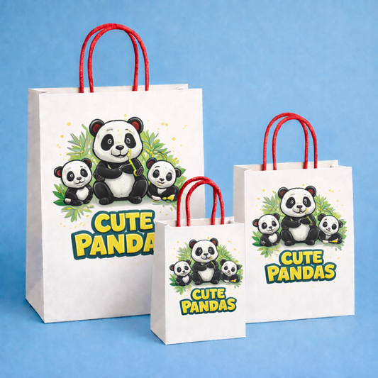 Panda Paper Carry Bags for Return Gifts