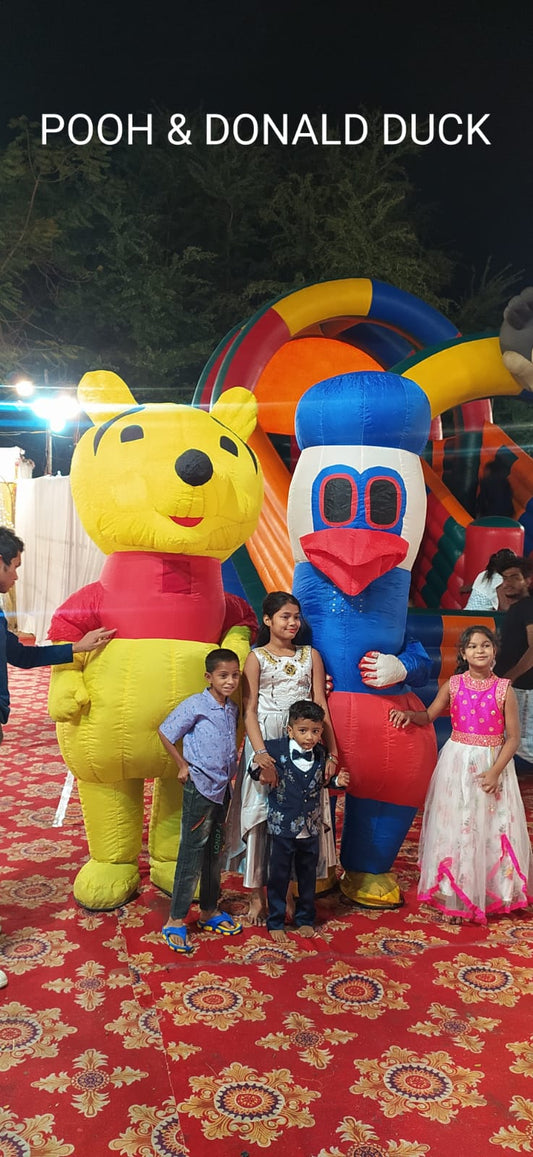 Bungee Pooh & Donald Duck Bouncy for Parties & Events - PARTYFOXX 