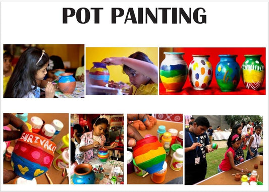 Pot Painting Activity for kids