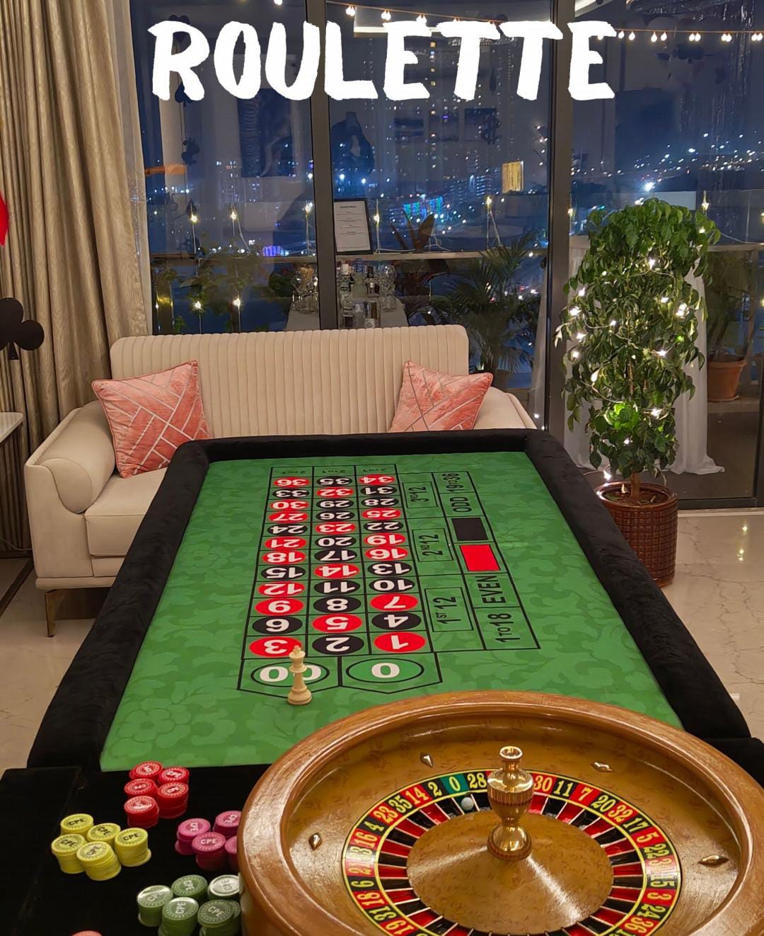 Casino Table Roulette for Parties & Events