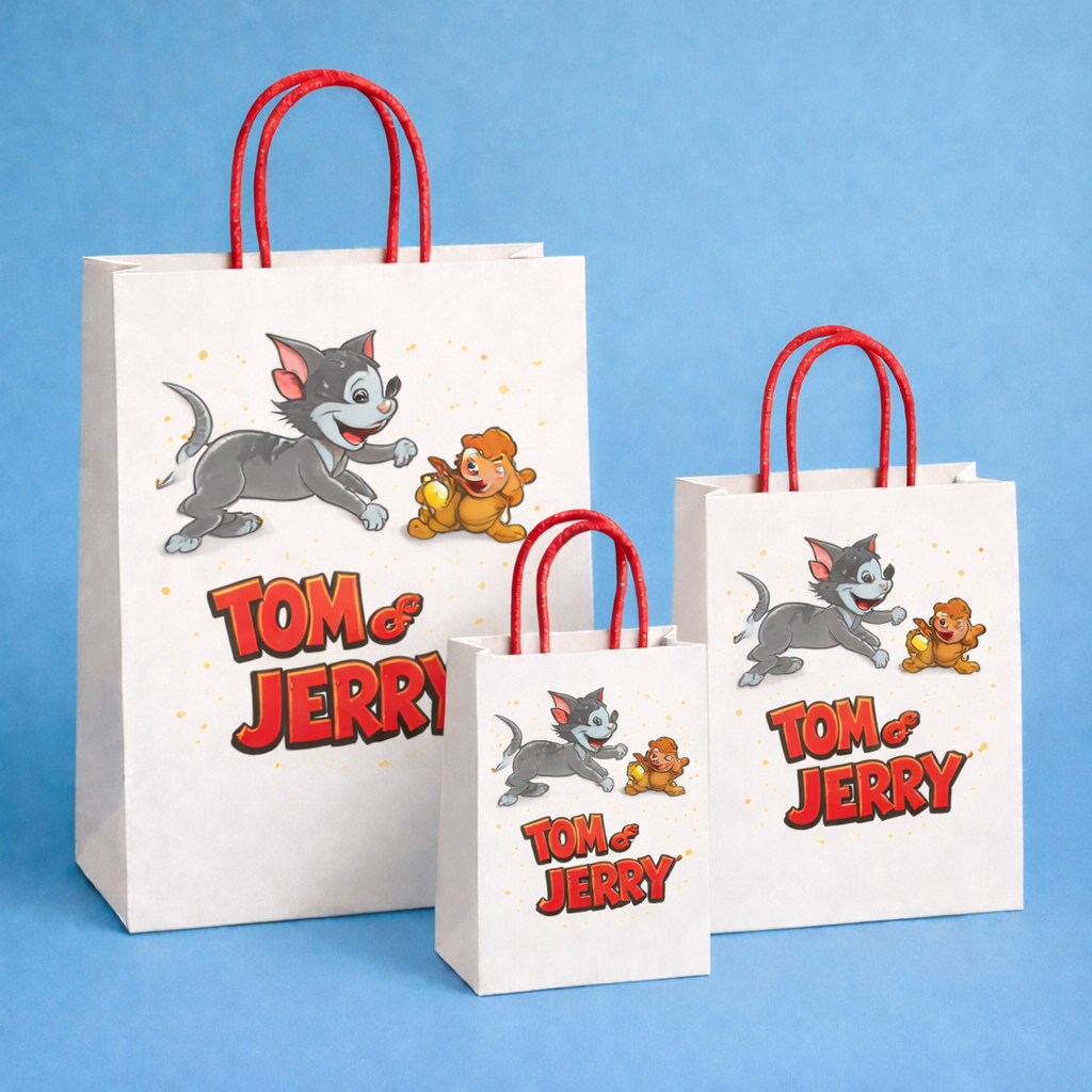 Tom & jerry Theme Paper Carry Bags for Return Gifts