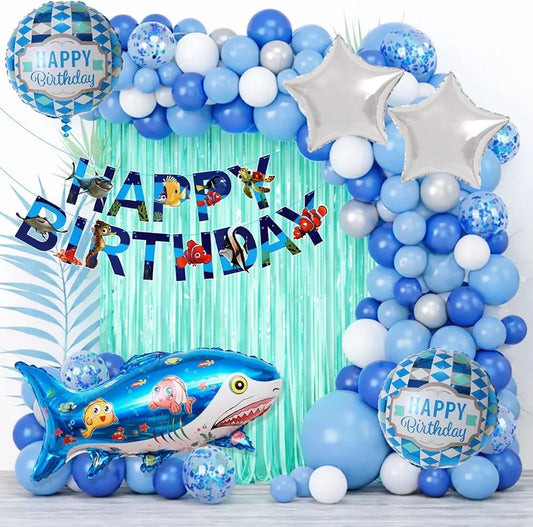 Birthday Decoration Kit for — Underwater Theme - PARTYFOXX 